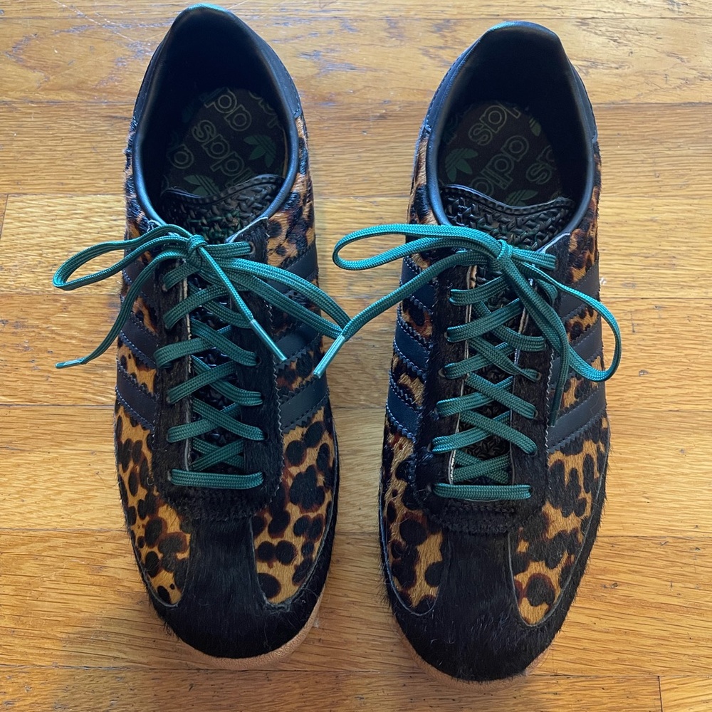 Adidas SL 72 leopard Print Collegiate green. Sneakers, size 8.5 women’s - Picture 4 of 9